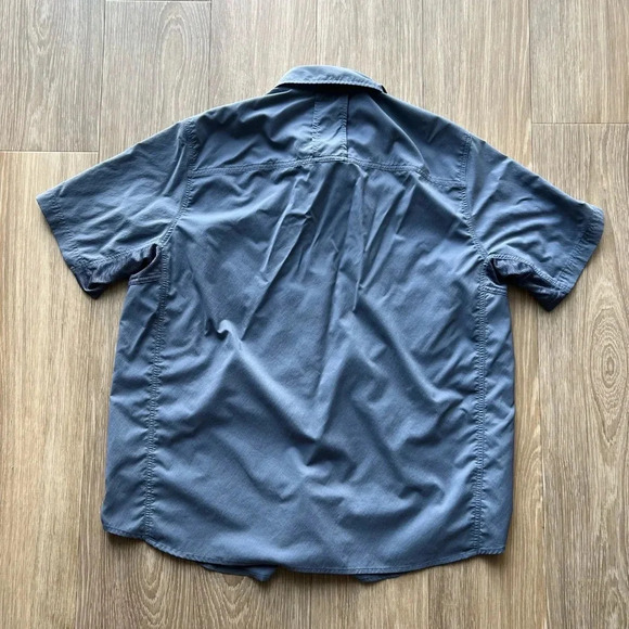 REI Co-Op Shirt Mens XLarge Blue Vented Fishing Lightweight Hiking Nylon Blend - Picture 2 of 4